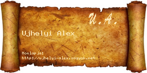 Ujhelyi Alex névjegykártya